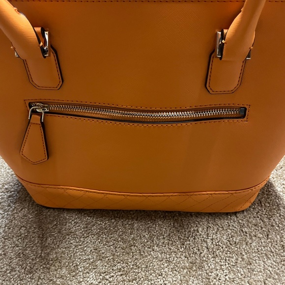 Guess Korry tote- Sun-kissed Orange/Gold hardware - NWT - Picture 8 of 13
